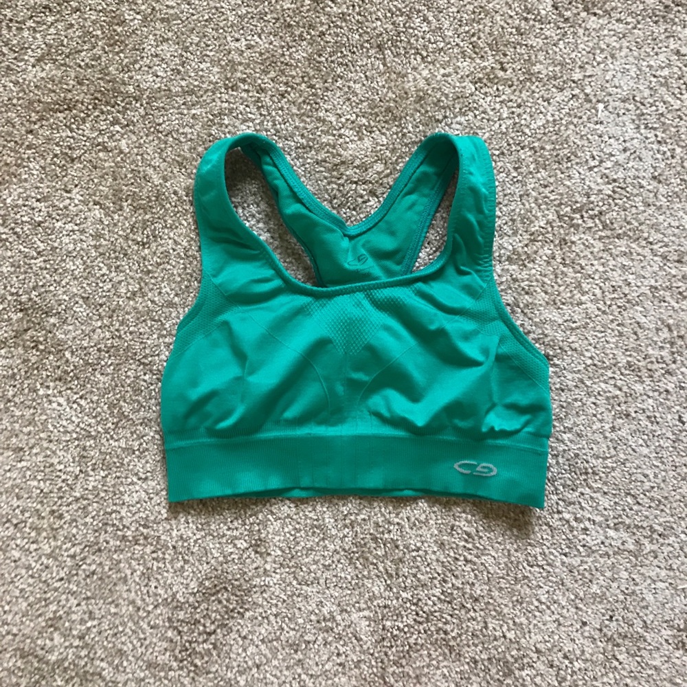 Green Champion sports bra